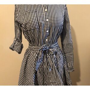 Black & White Checkered Swing Dress 5158M Medium (I) NWT Boutique